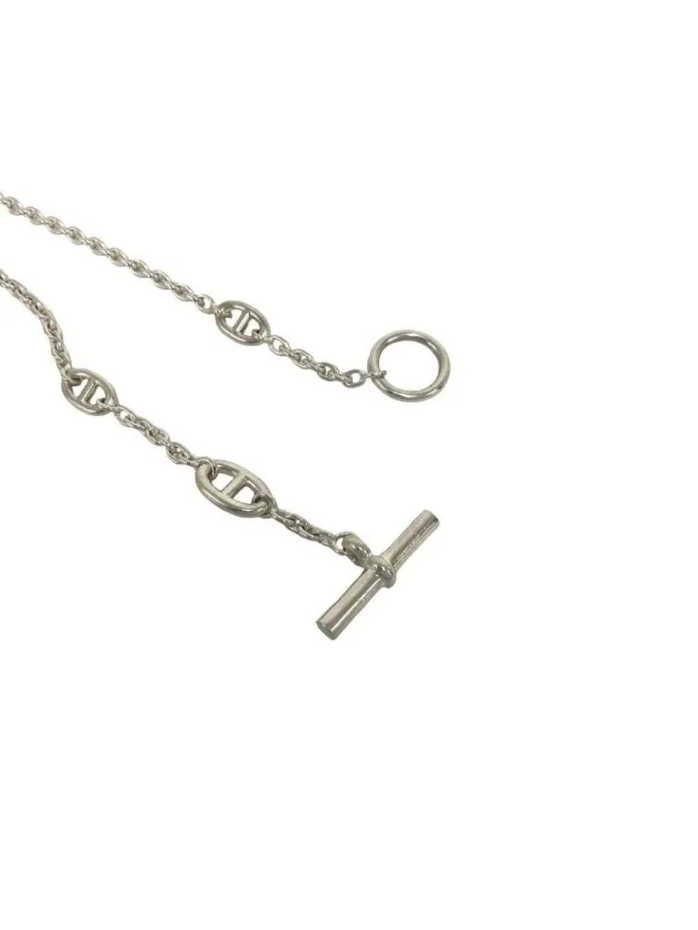 Hermes Chaine D'ancre Farandole Necklace 925 Sterling Silver